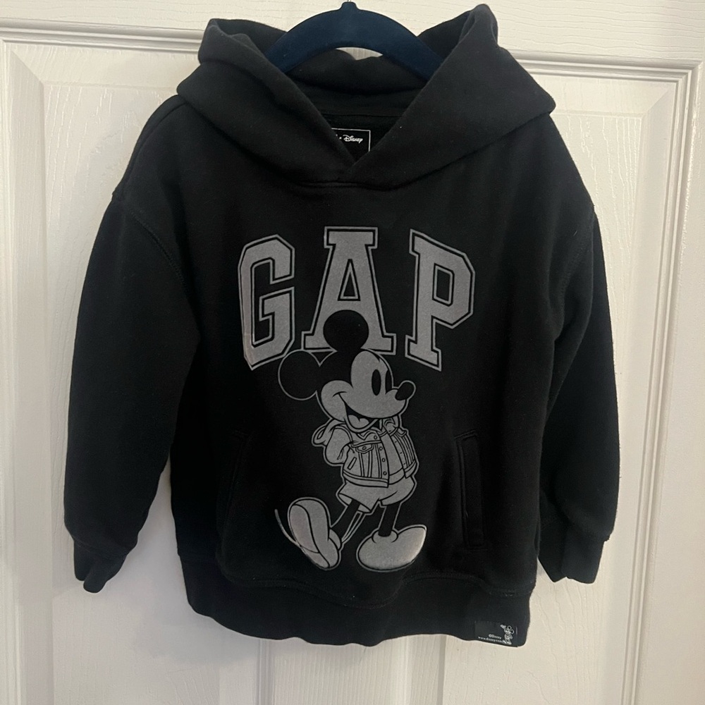 Disney Black Hoodie with Mickey Mouse Design
